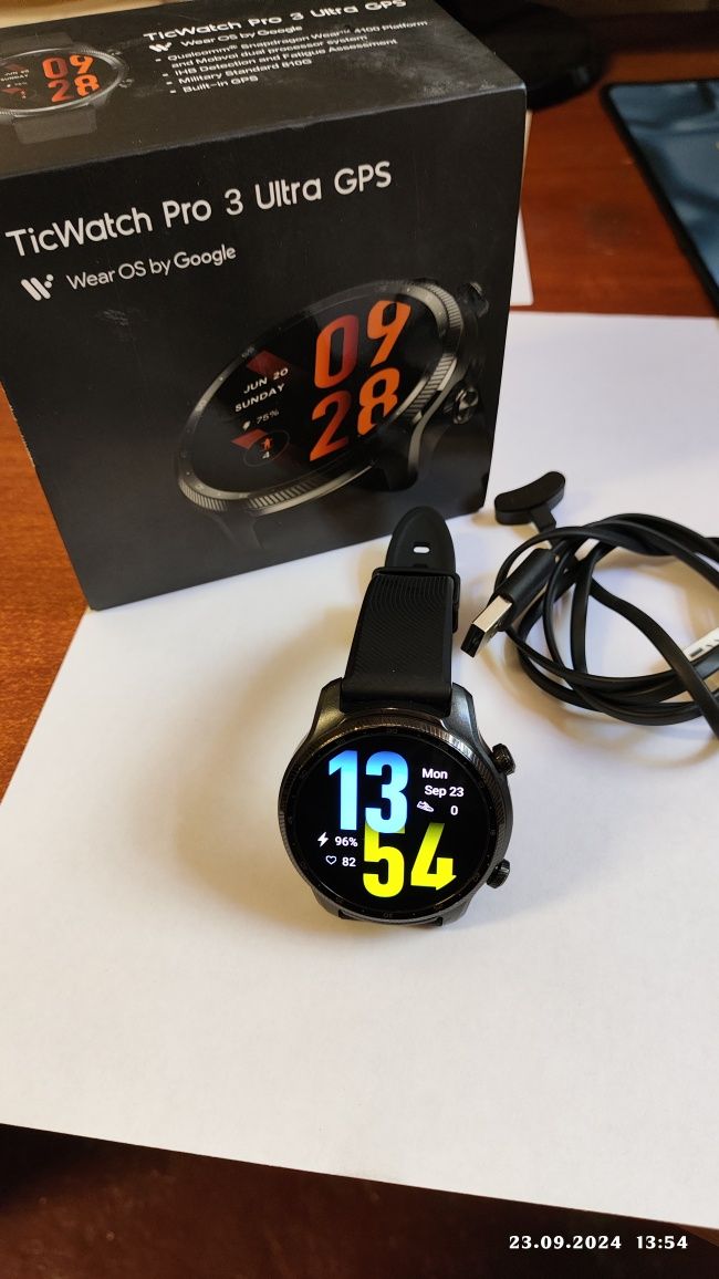 Ticwatch pro 3 ultra gps смарт годинник фітнес трекер