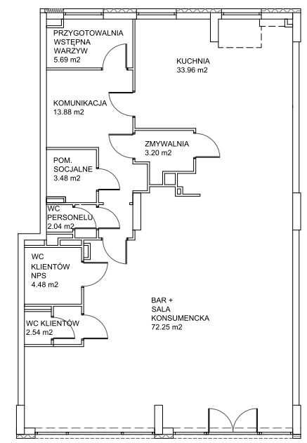 Lokal usługowy 143m2 Wrocław ul. Tęczowa