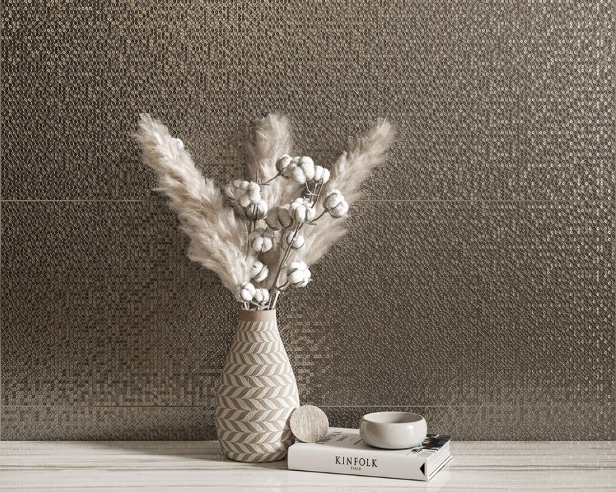 NOISY WHISPER Anthracite Str Rekt. POŁYSK 39,8X119,8 G2 Płytka Ścienna