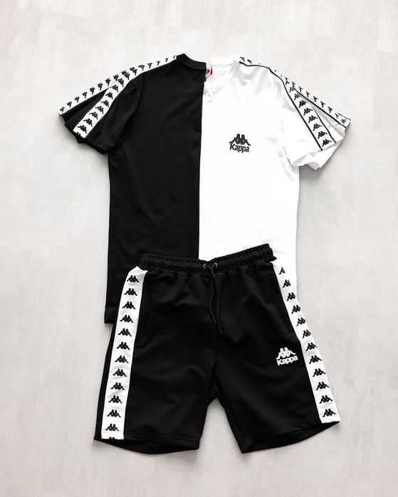 Комплект Мужская футболка Kappa шорты капа лампас