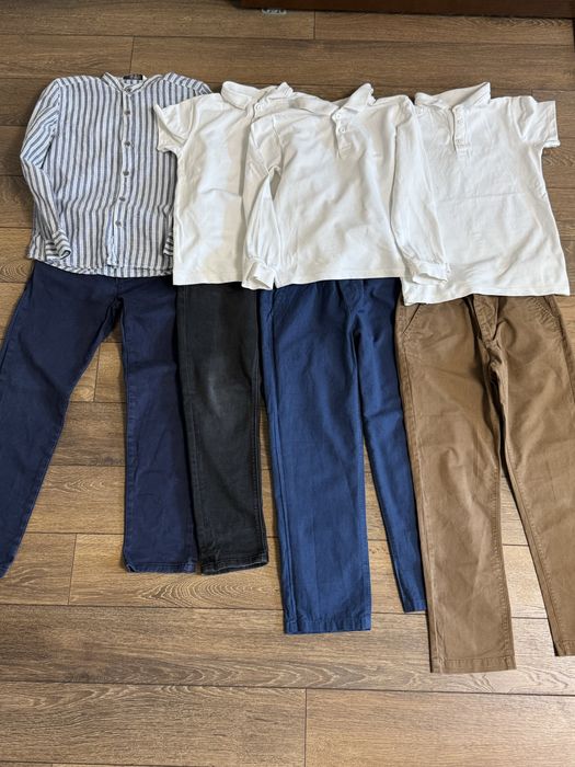 Шкільні речі для хлопчика 122-128 брюки сорочка поло
