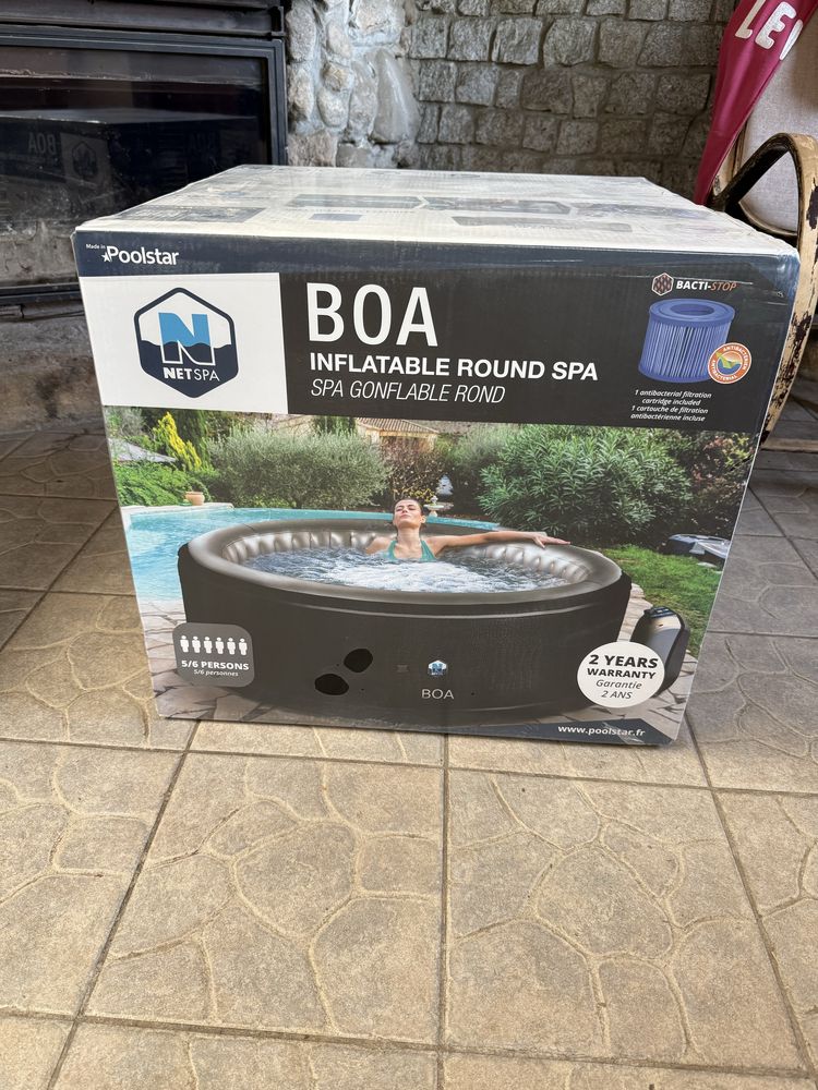 Jacuzzi Basen z hydromasażem nadmuchiwany okrągły Netspa 800 l