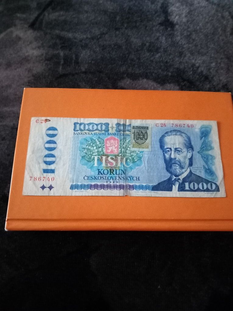 Banknot 1000koron Czechosłowacja