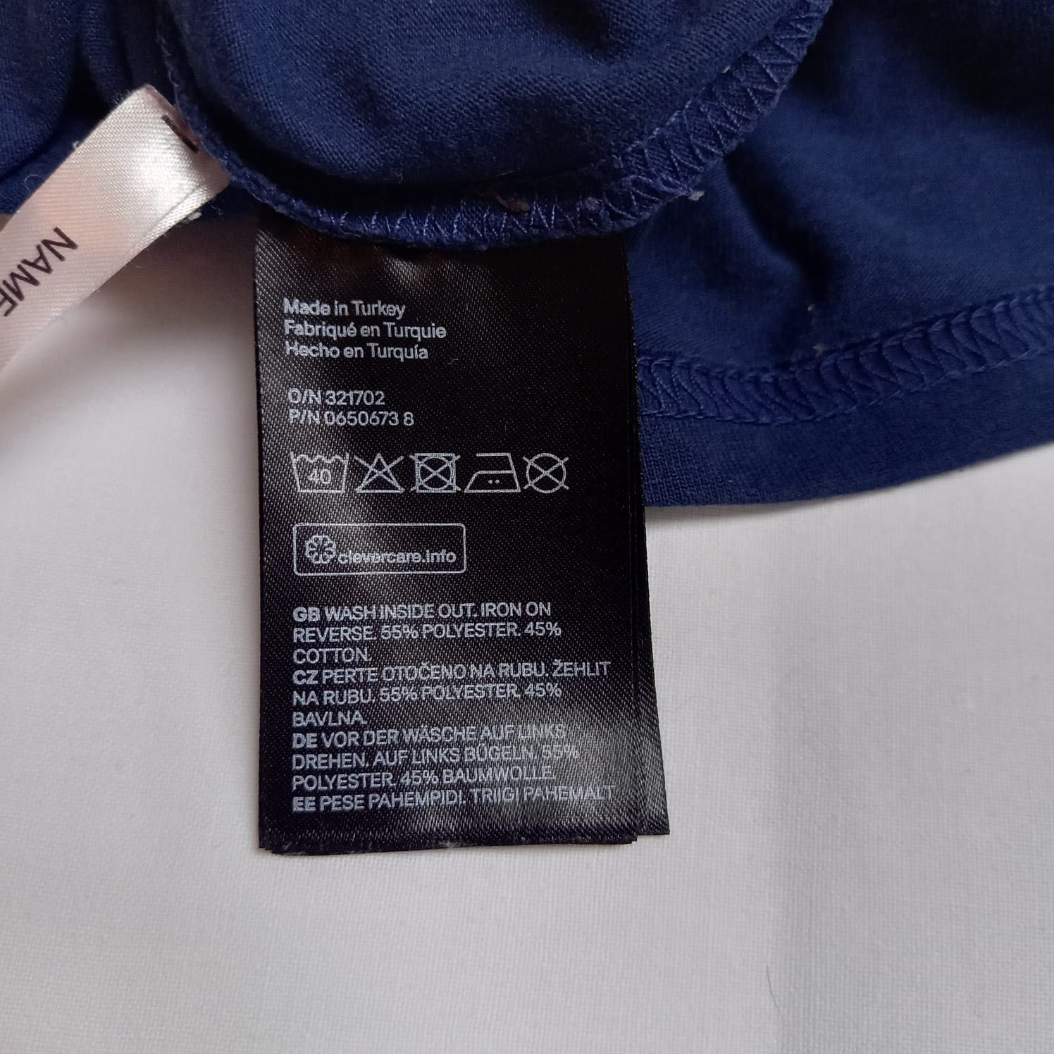 Granatowy bawełniany t-shirt krótki rękaw 134/140 H&M NYC skate