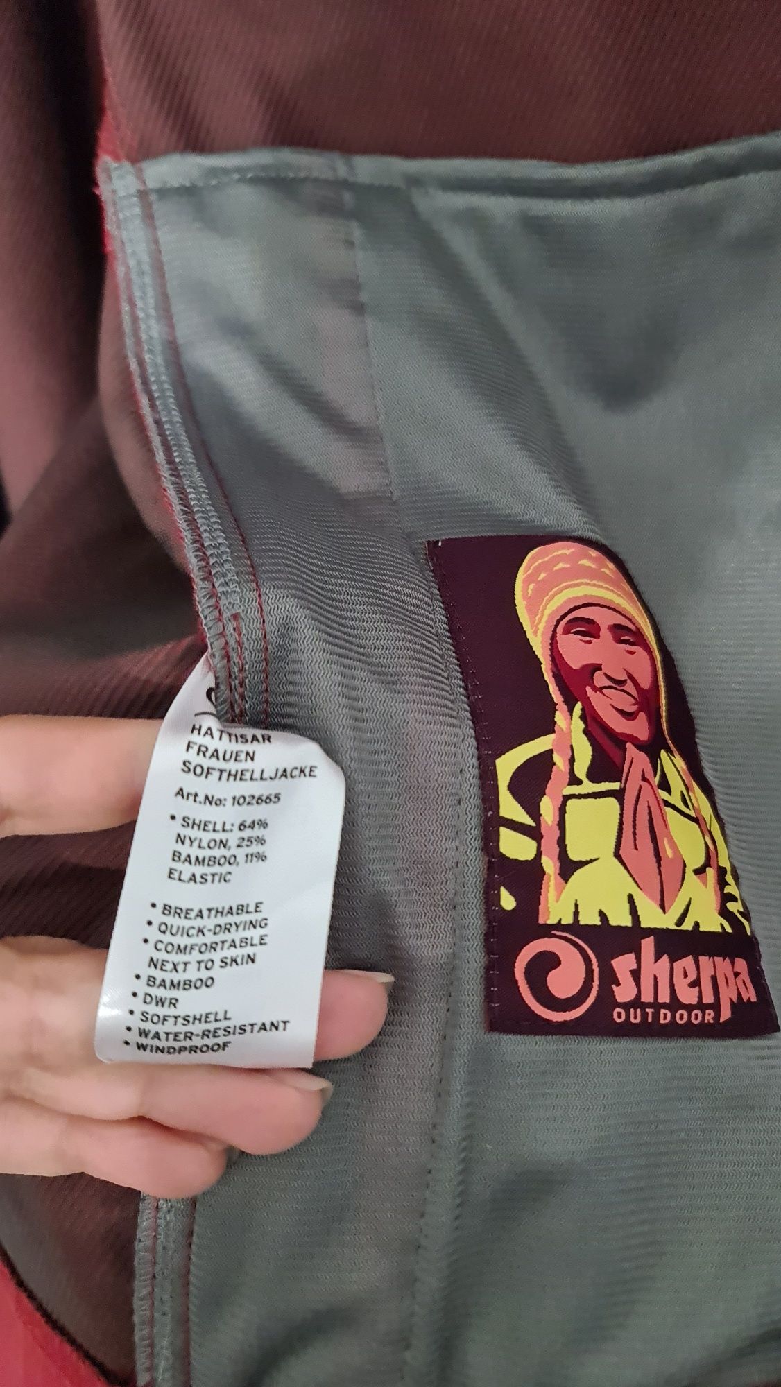 Sherpa hattisar frauen softshell куртка олімпійка софтшел