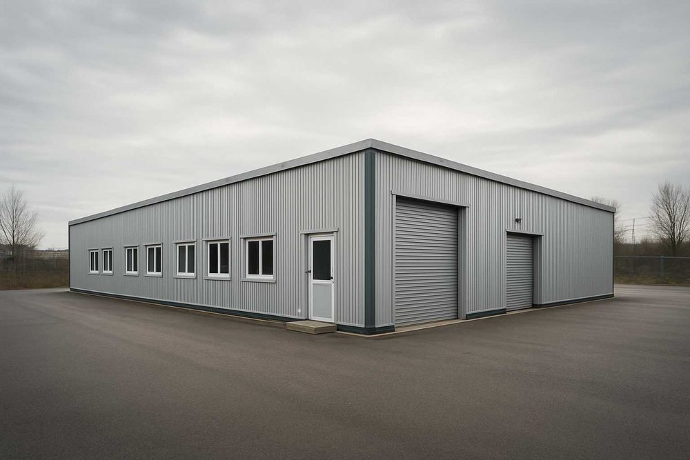 Duży kompleks na magazyn - obiekt modułowy 1500 m² – 88 KONTENERÓW