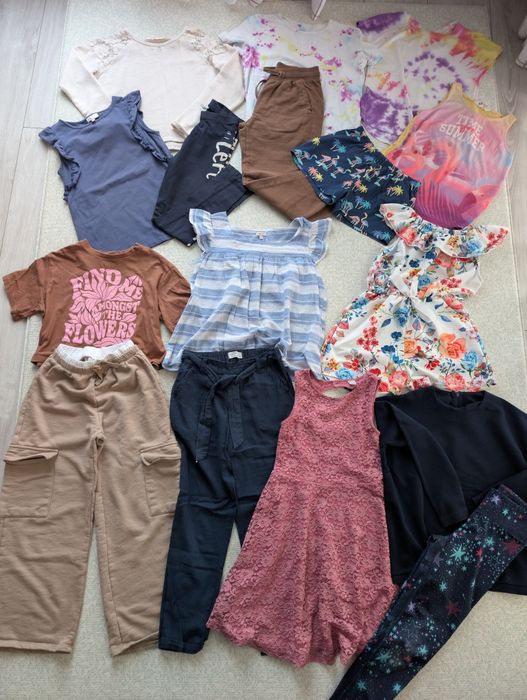 Paka ciuchów dla dziewczynki 134 Zara H&M Gap