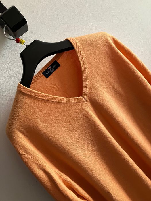 Marks&Spencer męski sweterek pomarańczowy