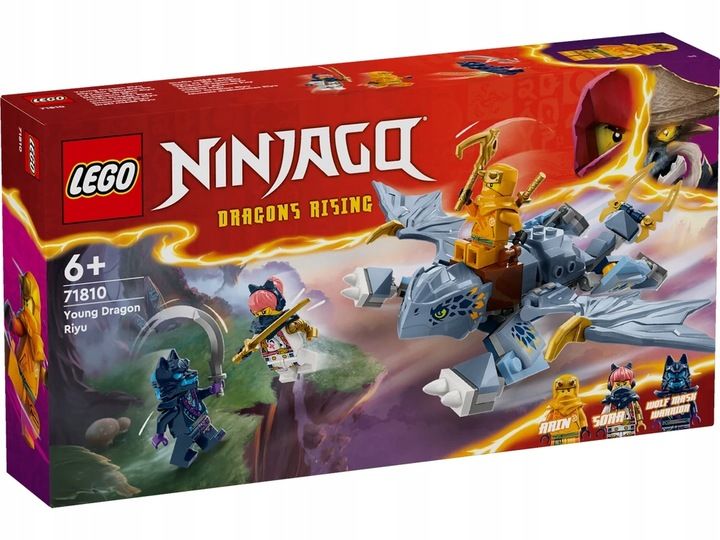 Lego Ninjago Powstanie Smoków 71810 Mały Smok Riyu Ruchomy Smok + 3 Fi