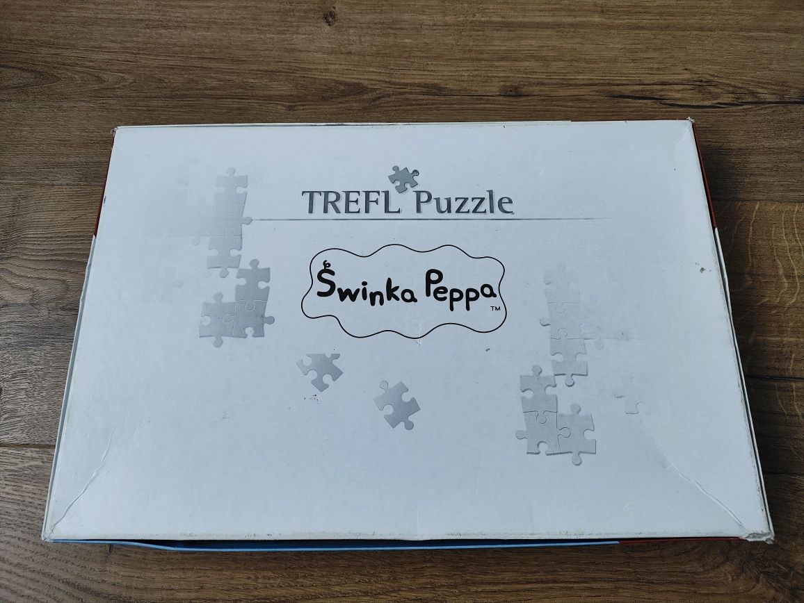 Puzzle Świnka Peppa uczta Trefl 24 maxi puzzle Peppa Pig
