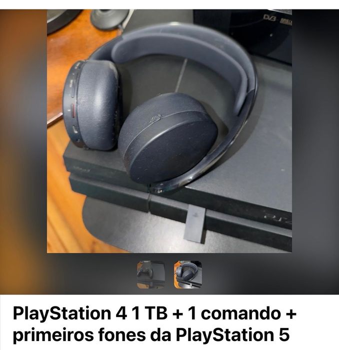 PlayStation 4 + fones da PlayStation 5