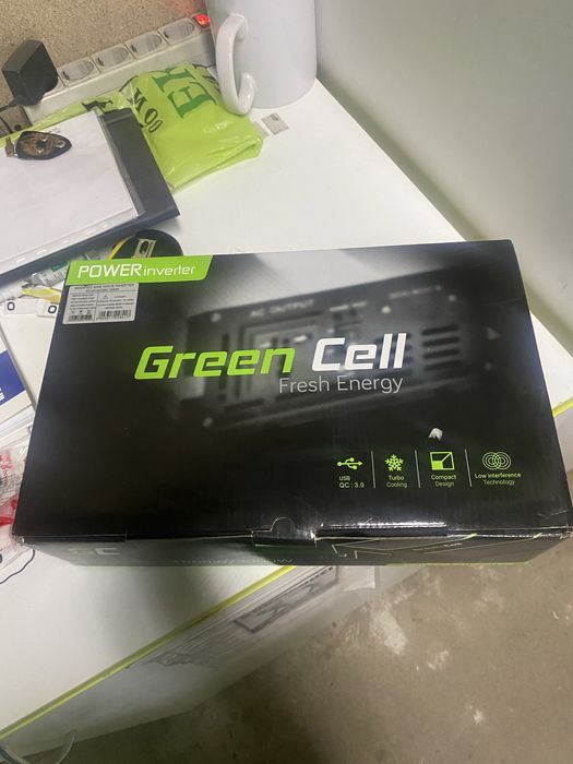 Перетворювач інвертор Green Cell 12V 230B 1500W/3000W