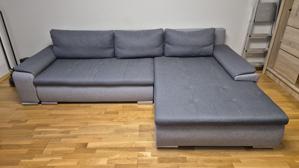 Narożnik z funkcją spania prawostronny