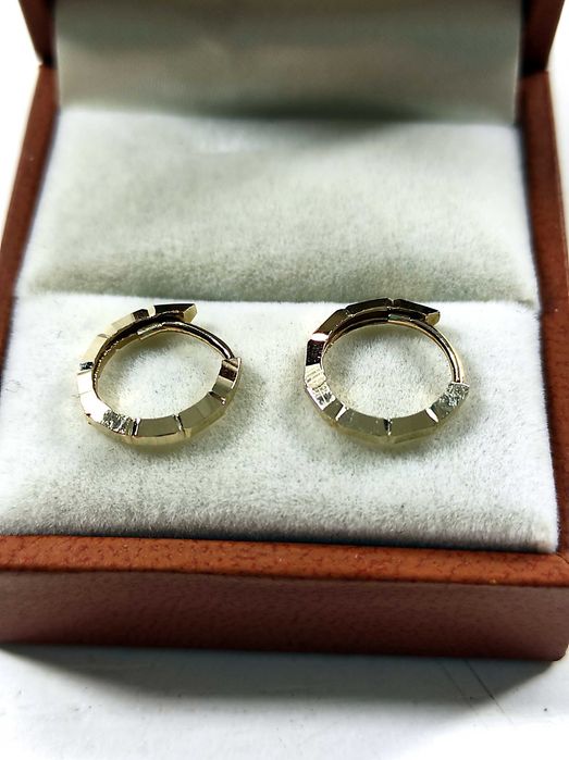 Niezwykłe ZŁOTE KOLCZYKI pr.585 Lombard Lubawa