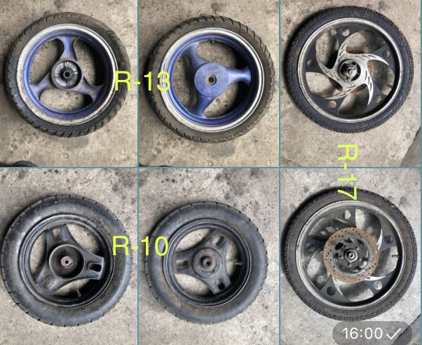 Колесо до скутера.