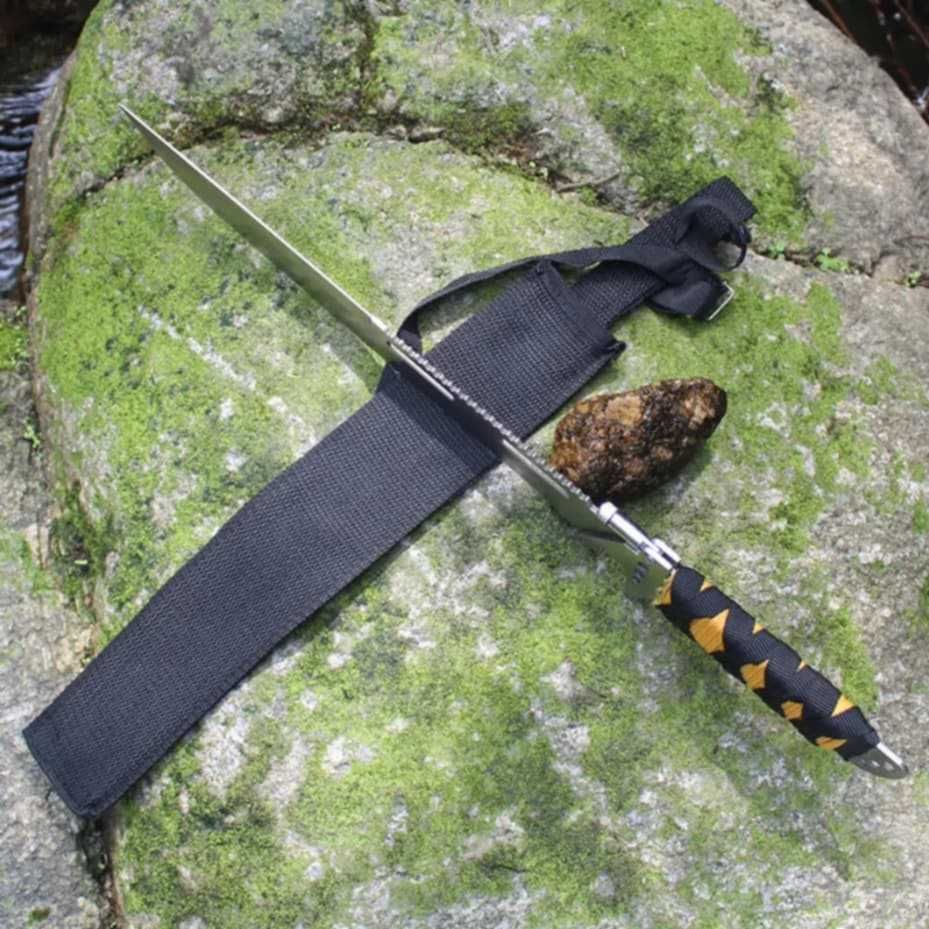 Nóż taktyczny FOXTER 48 cm | maczeta bagnet z latarką (N3448)