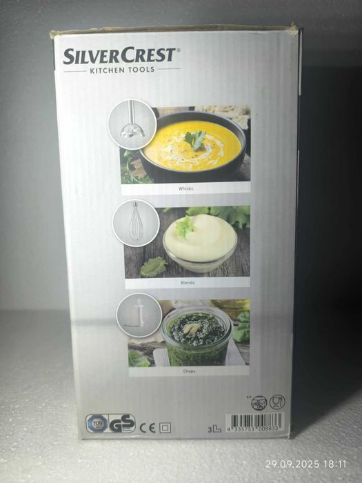 Silvercrest Blender ręczny 600 W z zestawem akcesoriów