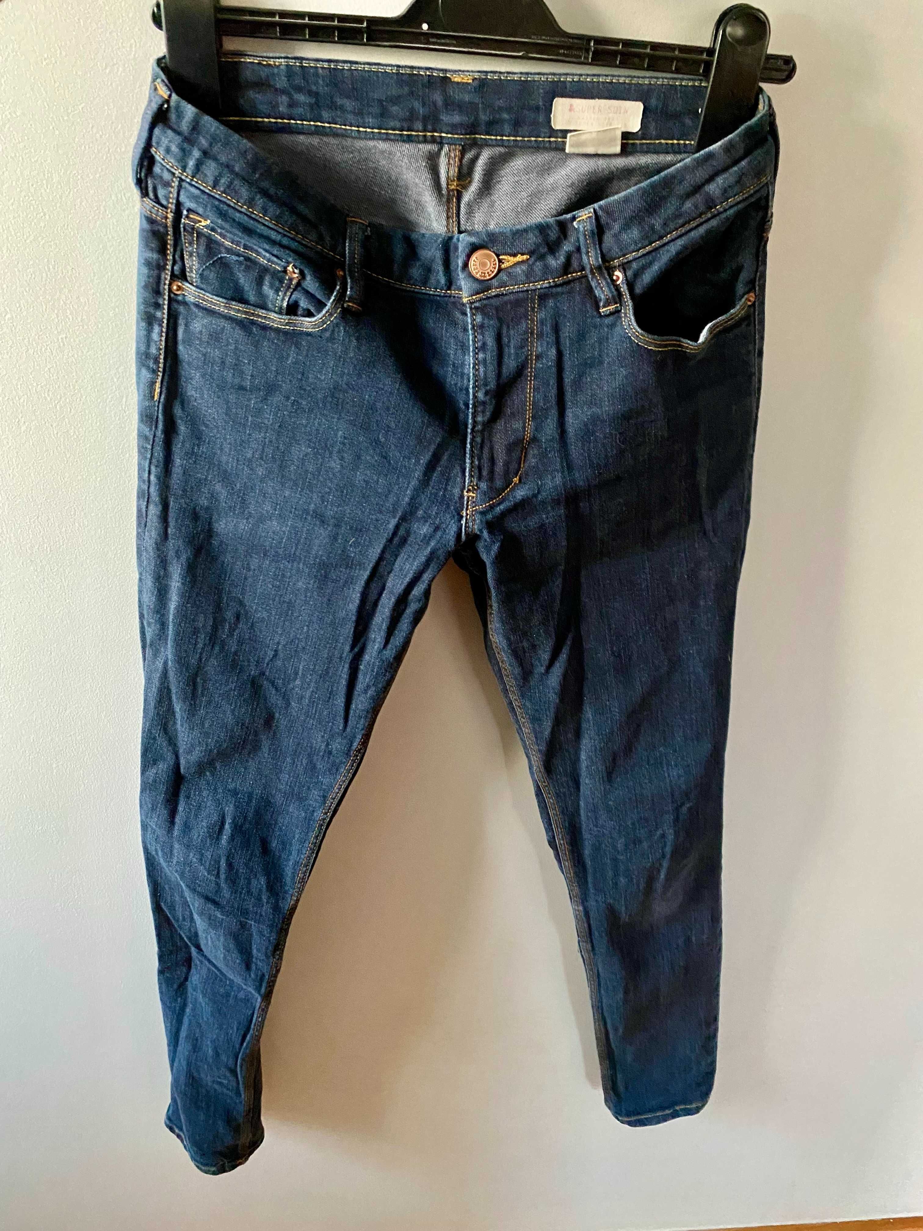 Spodnie jeansy dziewczęce H&M 13-14 lat stan BARDZO DOBRY
