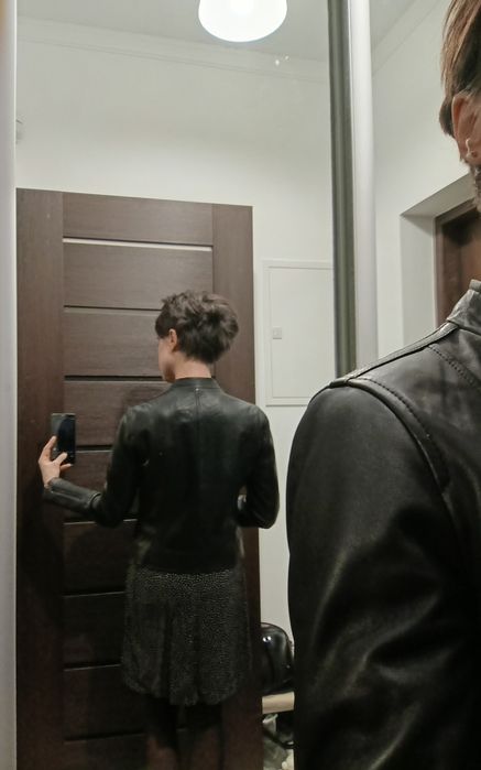 Skórzana ramoneska Massimo Dutti xs (pasuje też na S)