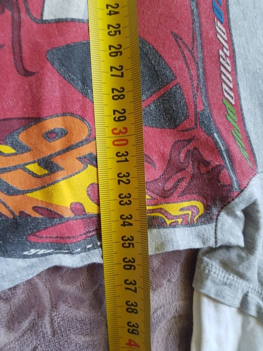 Szara bluzka z autem z Zygzak Mcquuen z Auta,Cars 122-128