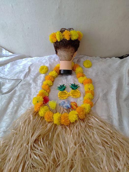 Strój przebranie hawajskie aloha Hawaje 5 części roz uniwersalny