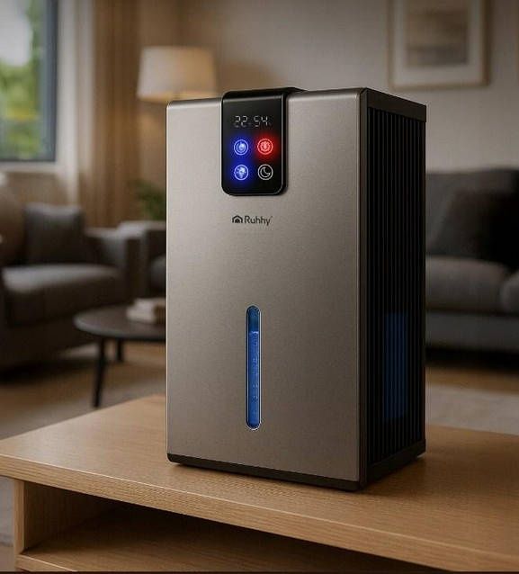 ТОП Осушувач повітря RUHHY Компакт + LED-підсвітка + гігростат + пульт