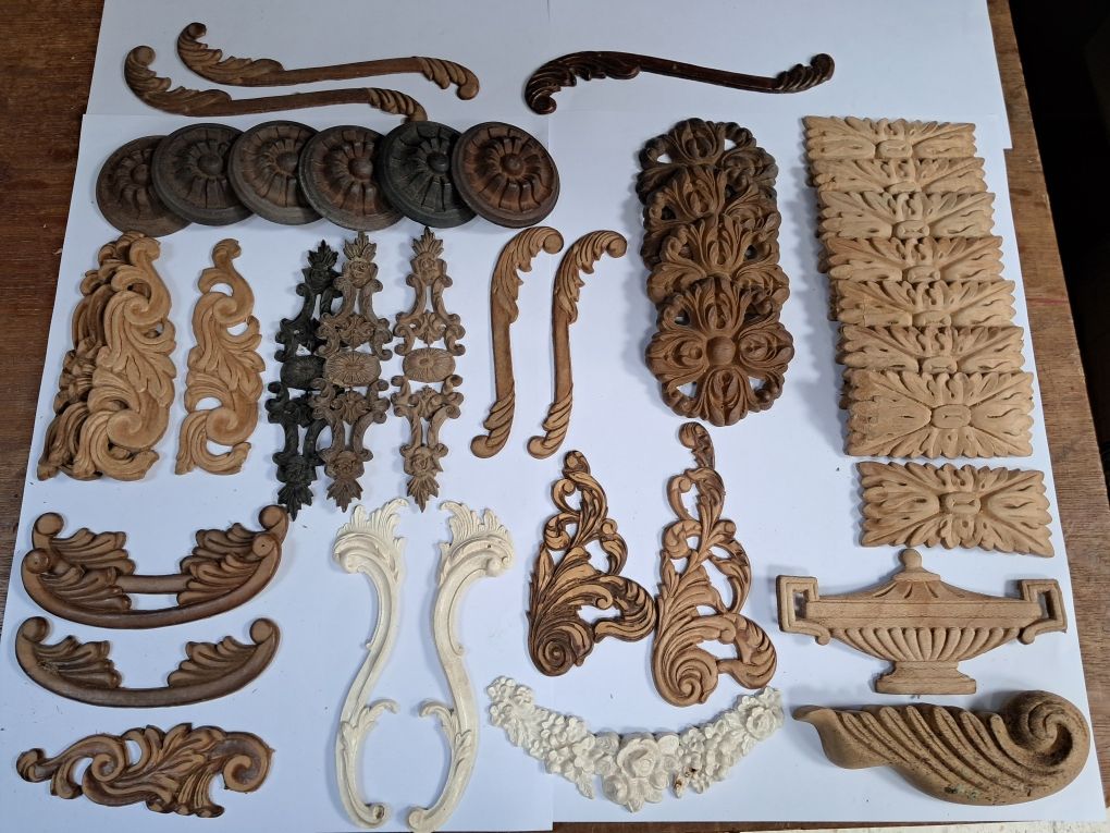 Peças decoraticas para móveis