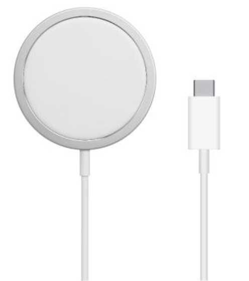 Zestaw od iPhone 12 - ładowarka MagSafe 15W oraz bezbarwne Etui