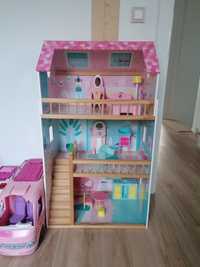 Dom domek drewniany dla lalek Barbie Janodr