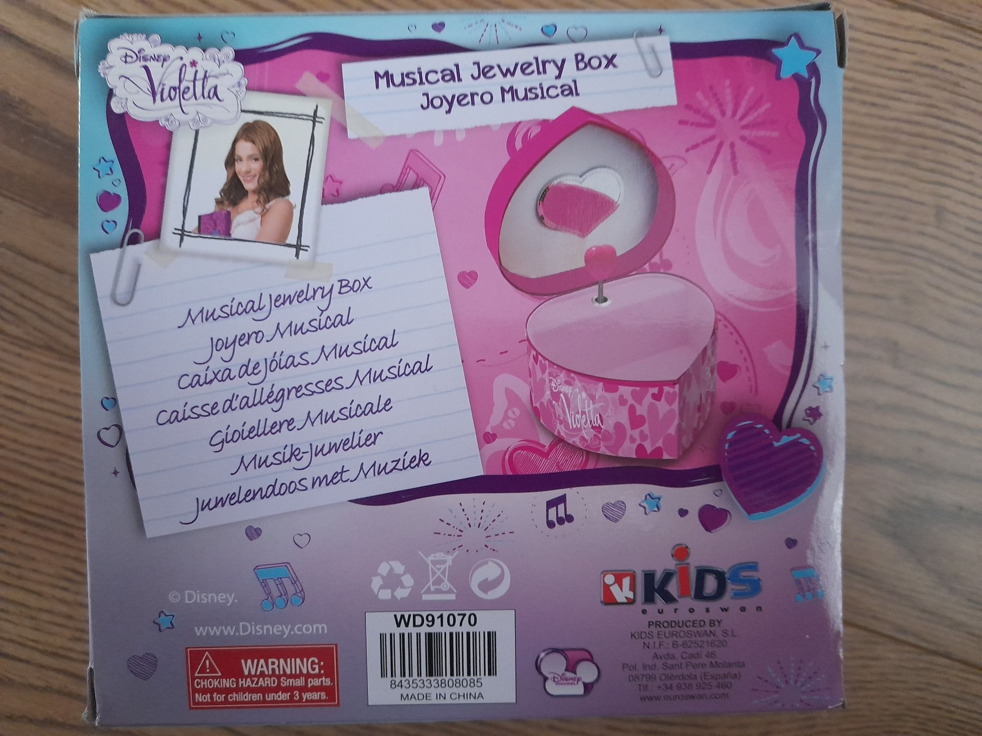 Nowa szkatułka z pozytywką Disney Violetta