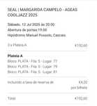Bilhetes Seal AGEAS COOLJAZZ 2025