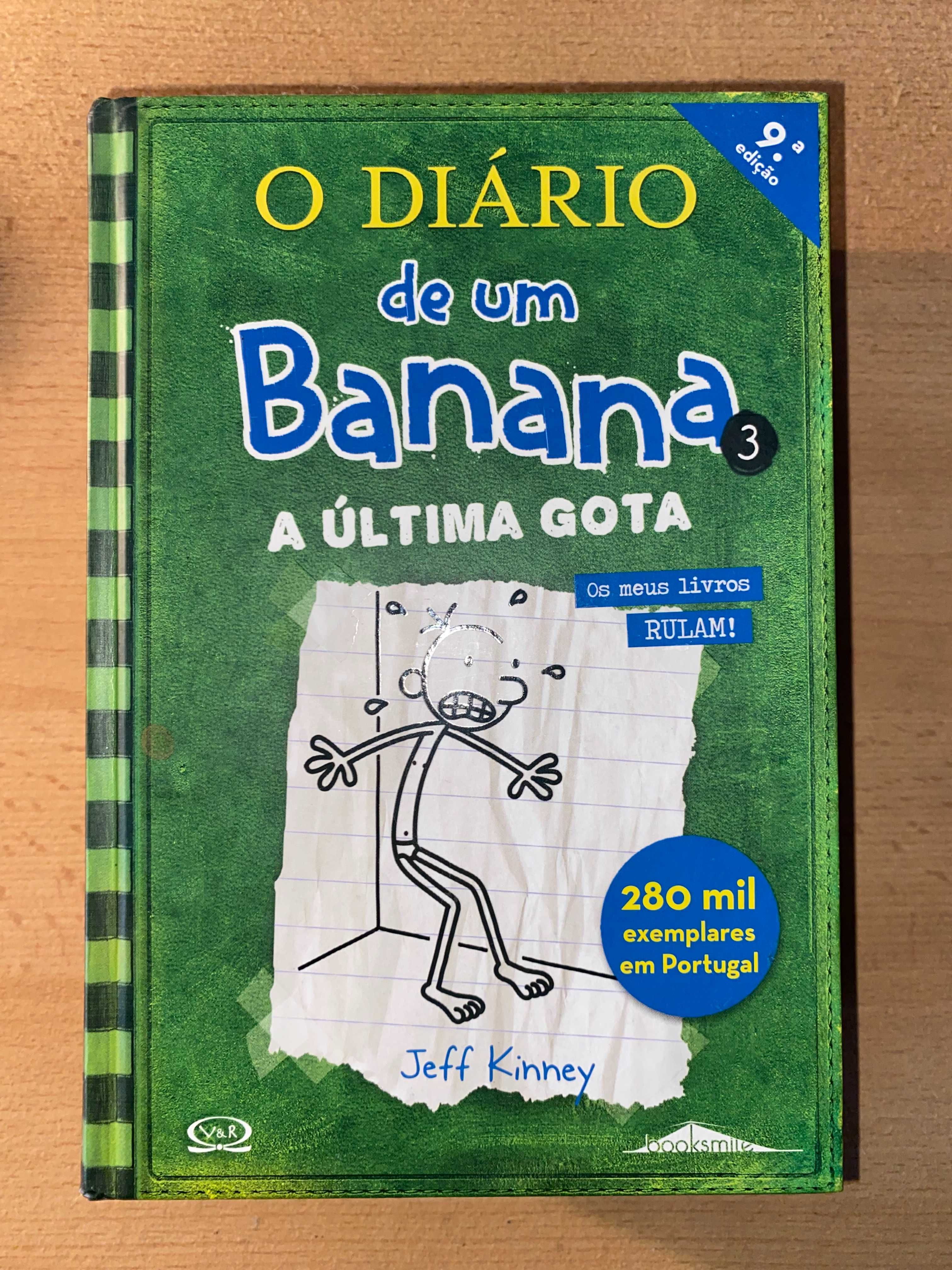 Coleção ''O Diário de um Banana'' 1,2,3,5 e 9