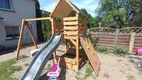 Plac zabaw dla dzieci zjeżdżalnia huśtawka ogrodowa