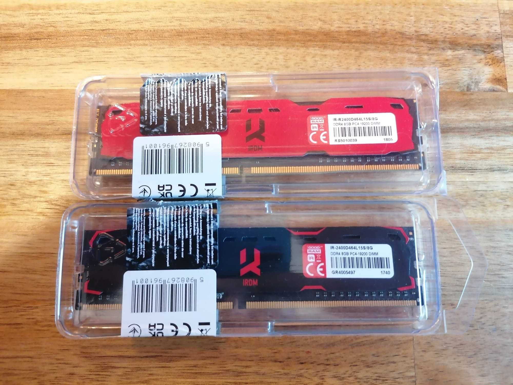 2x Pamięć GoodRam IRDM, DDR4, 8 GB, 2400MHz, CL15