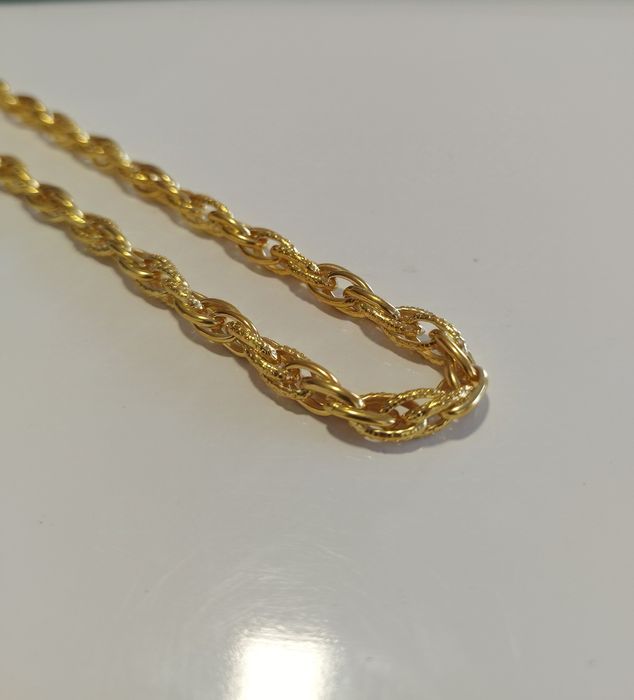 Fio dourado em prata 925