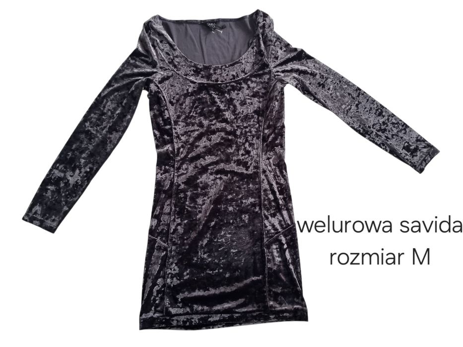 Welurowa sukienka savida rozmiar M 38