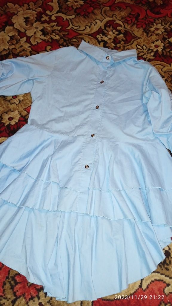 Рубажка жіноча голуба сорочка