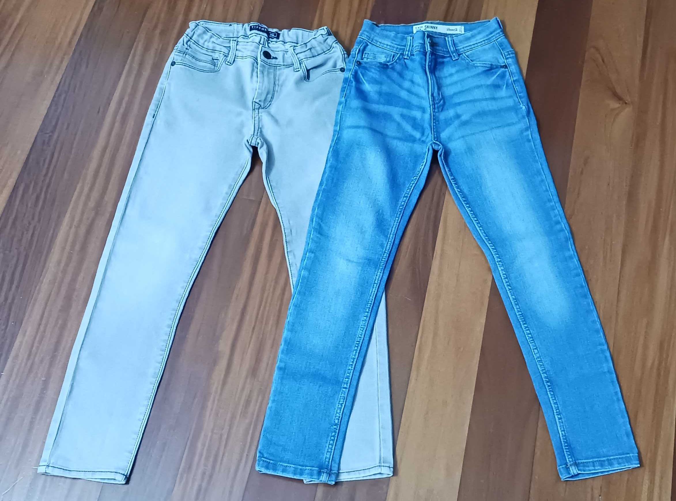 2 9Calças de ganga para criança - 9/10 anos