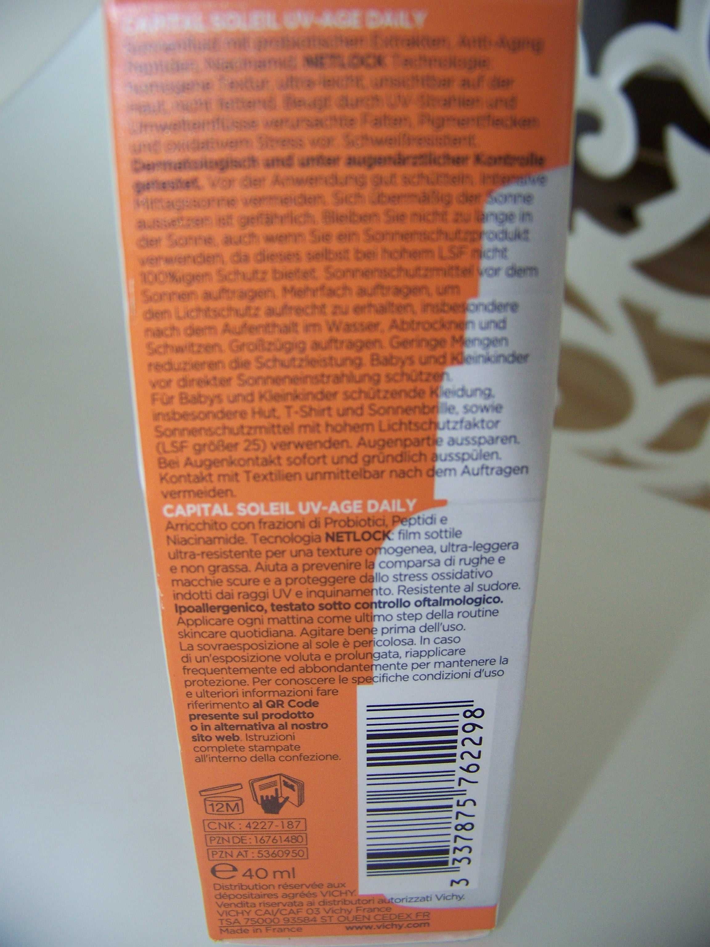 Nowy Vichy Capital Soleil UV-Age Fluid p. fotostarzeniu SPF50+ 40ml