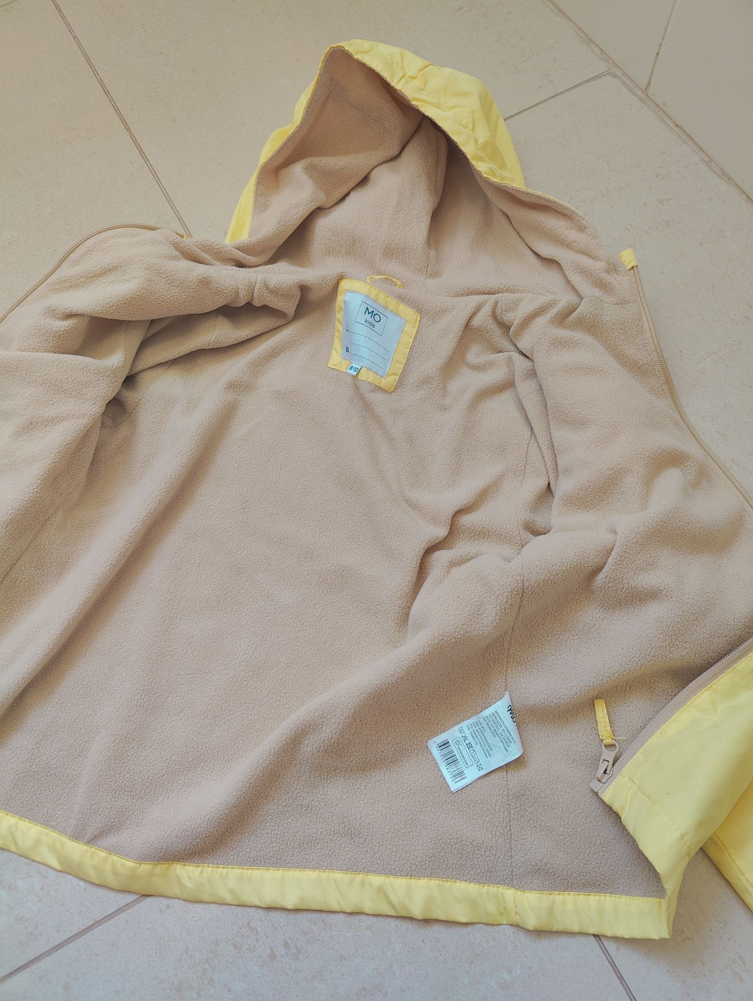 Casaco menina amarelo