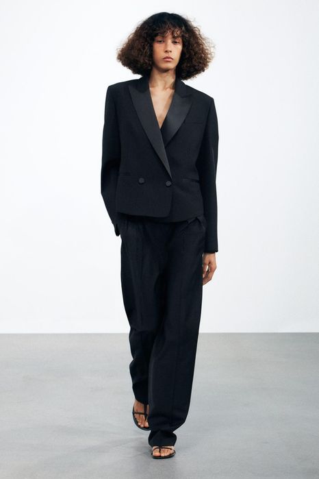 Брючний костюм zara лімітована колекція чорного кольору