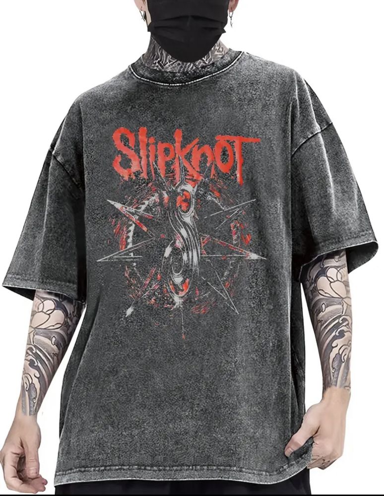 Чоловіча футболка з принтом slipknot, бавовна