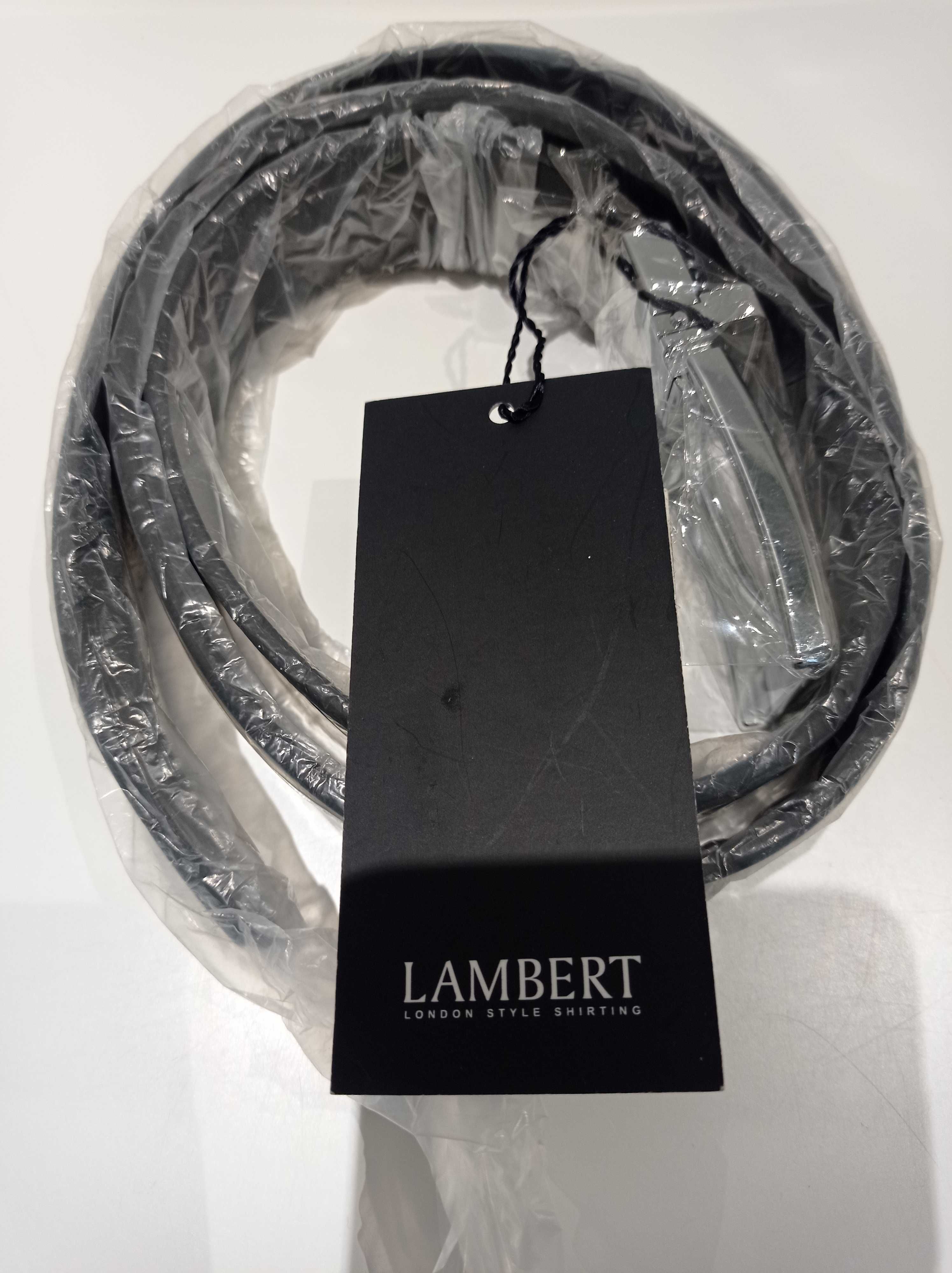 Pasek LAMBERT – 100% skóra naturalna, NOWY z metką & folią