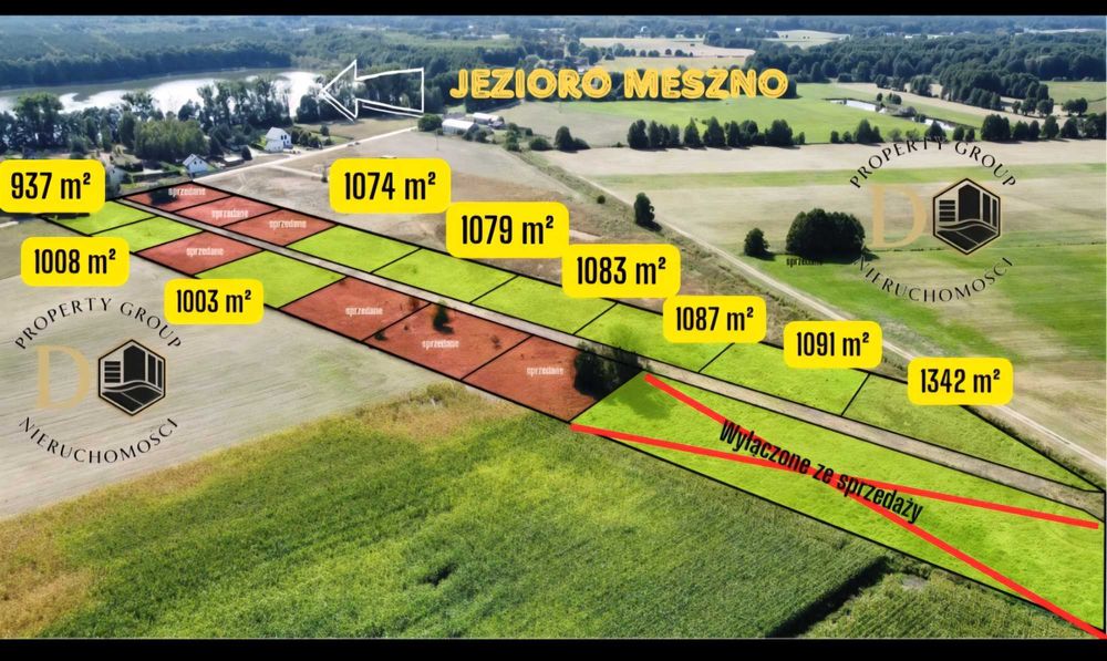 Działki blisko jeziora w Kornelinie gm. Szubin