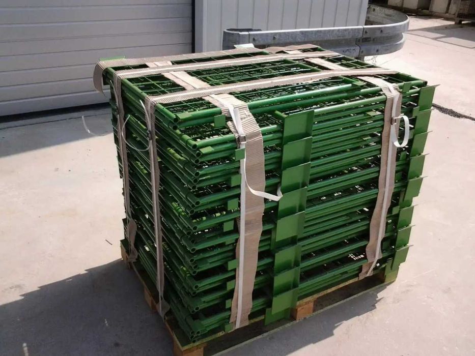 Kosz Gitterbox nadstawka paletowa H80 na paletę euro RAL 5012