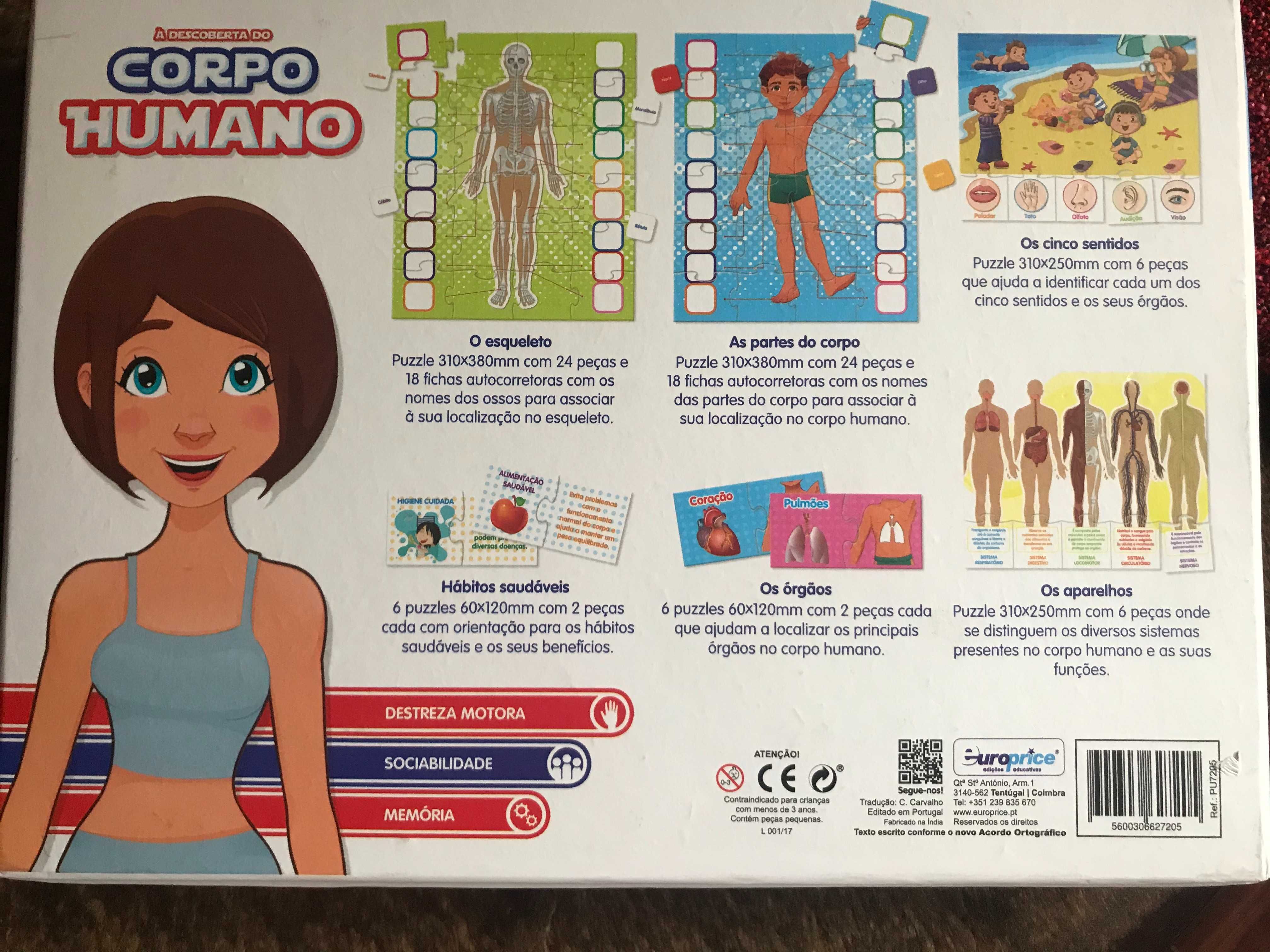 Jogo À Descoberta do Corpo Humano da Europrice