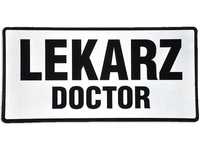 Emblemat Lekarz Doctor odblaskowy na rzepie 31 x 15 cm Nowy