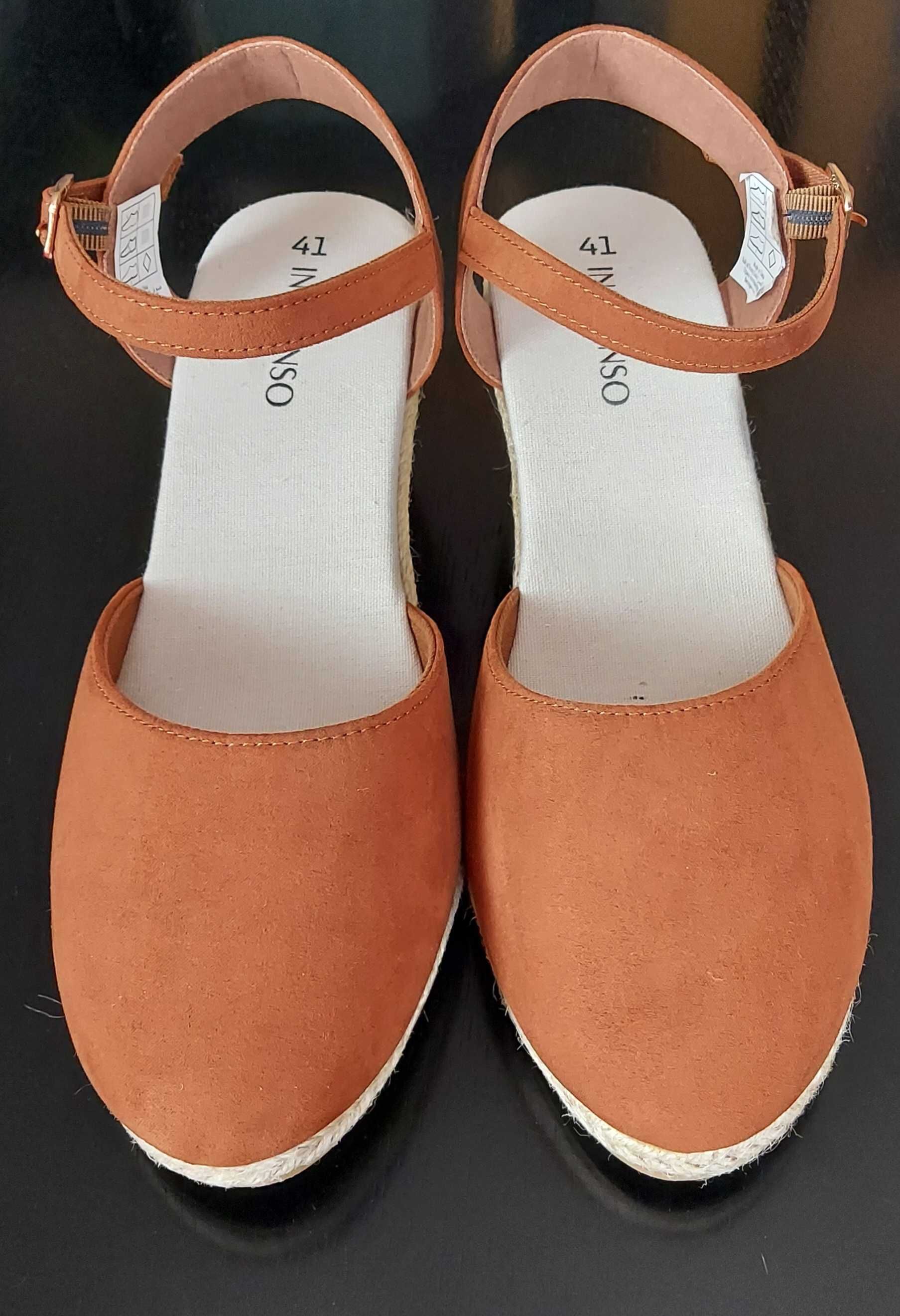 Nowe Espadryle In Extenso na niskim koturnie, rozmiar 41.