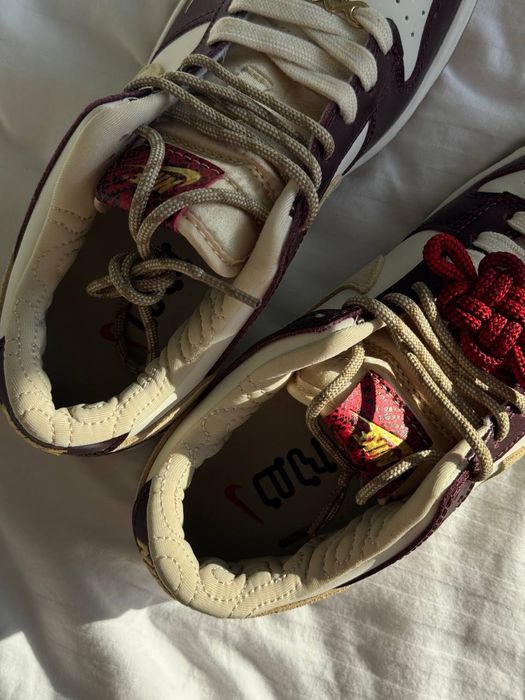 36-41 р кросівки Nike Dunk LX White Maroon bordo burgundy