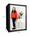 Namiot bezcieniowy fotograficzny  Massa 160x120x80cm z lampami Led